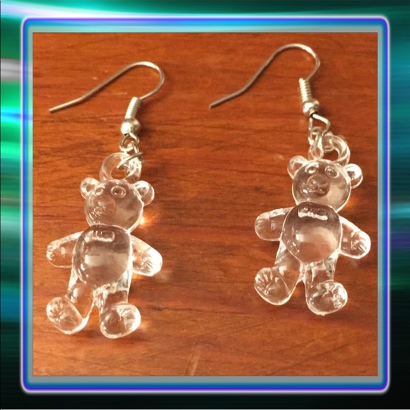 Jewelry of the Future Jewelry - Clear Bear Hook Earrings